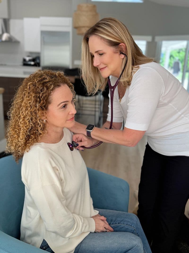 Doctor visiting a patient at home